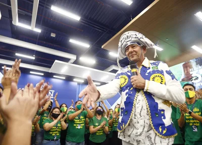 Luciano Hang na Loja Havan