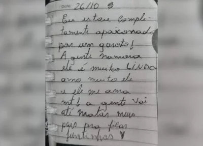 Menina escreveu que mataria os pais em diário