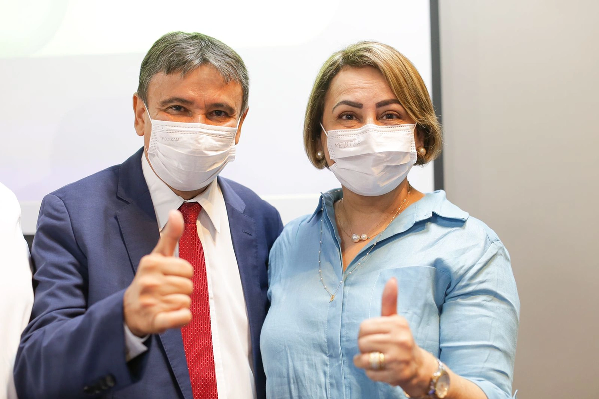 Wellington Dias e Jussara Lima