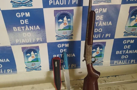 Armas do suspeito