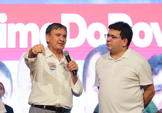 Wellington Dias ao lado de Rafael Fonteles