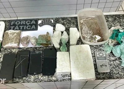 As drogas apreendidas foram avaliadas em cerca de R$ 150.000,00