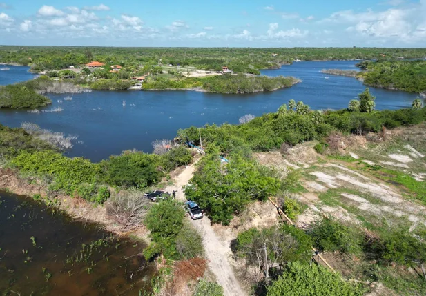 Área foi embargada pela Semarh por crime ambiental