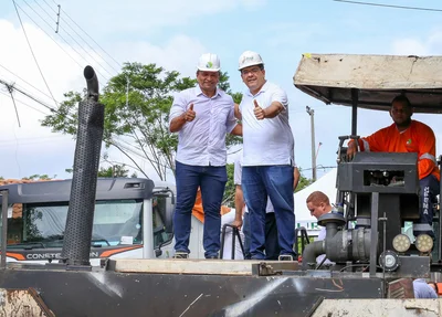 As obras estão sendo feitas com recursos de emenda parlamentar do ex-deputado Fábio Abreu