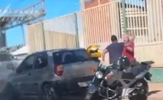Momento da agressão