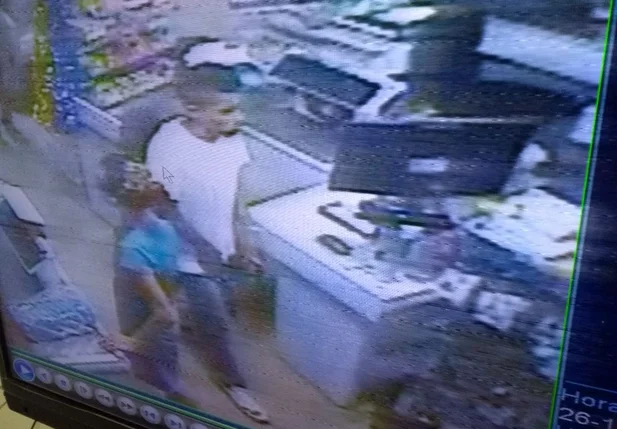 Imagens da câmera de segurança
