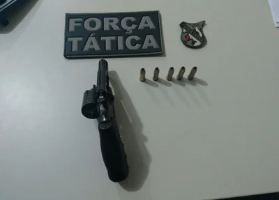 Arma de fogo encontrada com Leonardo Chacal