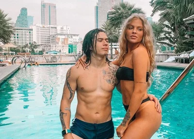 O casal Whindersson Nunes e Luísa Sonza em viagem à Tailândia